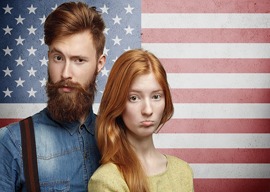 Unhappy Caucasian Family Couple Looking Upset, Having Conflict O