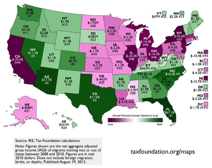 Tax Foundation Map