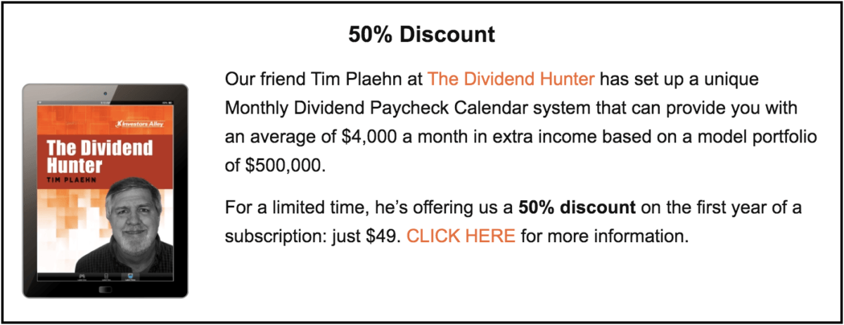 Tim Plaehn The Dividend Hunter