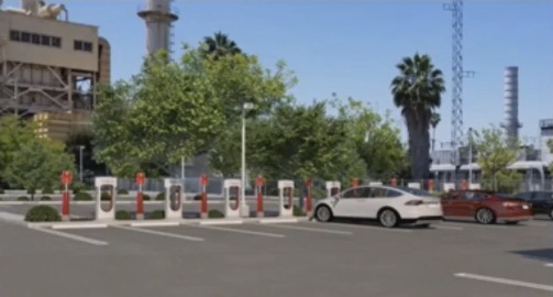 More Tesla parking/charging spots