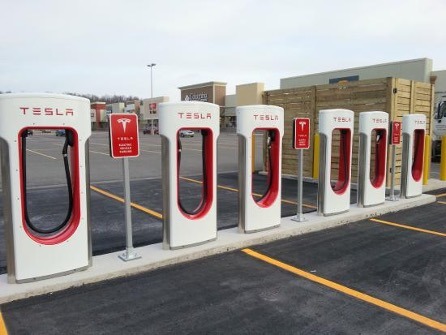 Tesla Parking/Charging spots