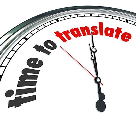 Time to Translate words on a clock face to illustrate a need to interpret words, meaning or tone in another language to get a clear communication of intended message - fed speak - Miller on the Money