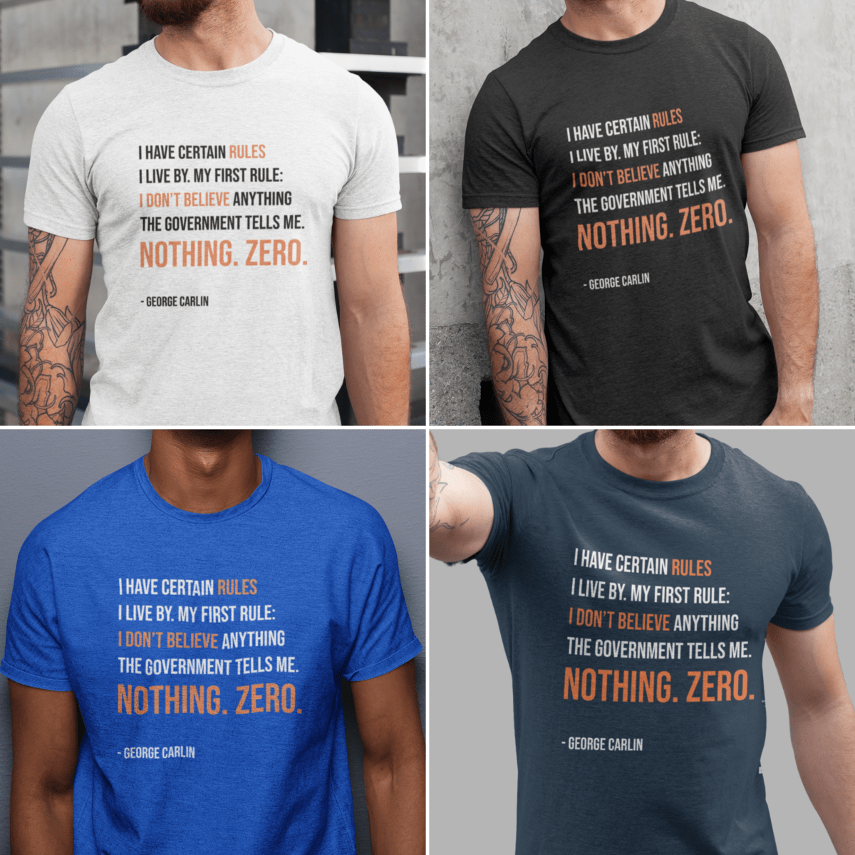Don't Believe The Government Men's T-Shirt