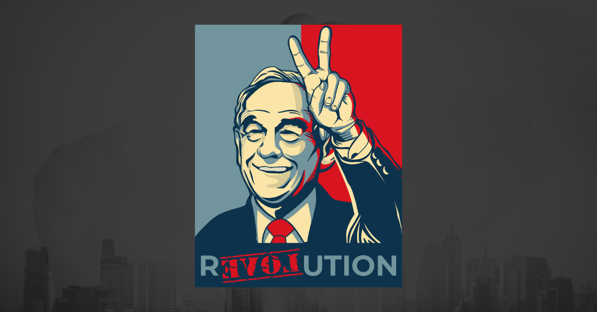 Ron Paul’s Peace, Love, and Revolution: New Design + Capitalism Quotes