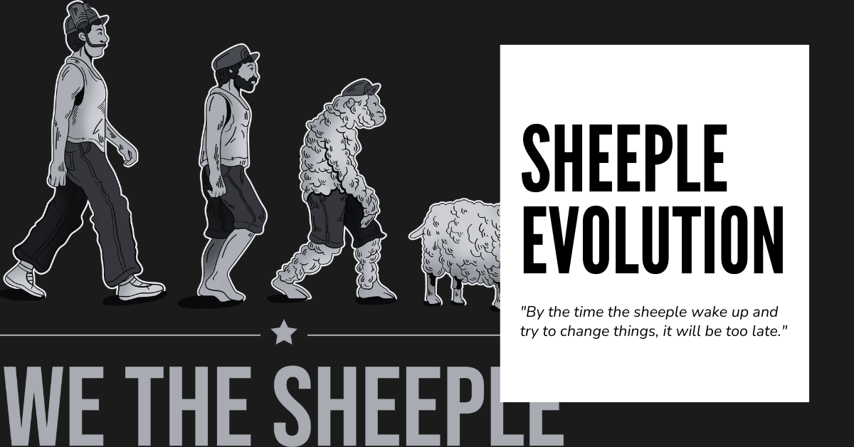 Get your Sheeple Evolution Apparel at Libertas Bella!