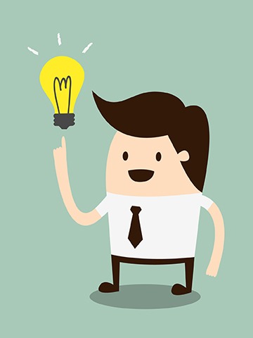 Happy man with lightbulb - idea concept - The Financial Epiphany - Miller on the Money