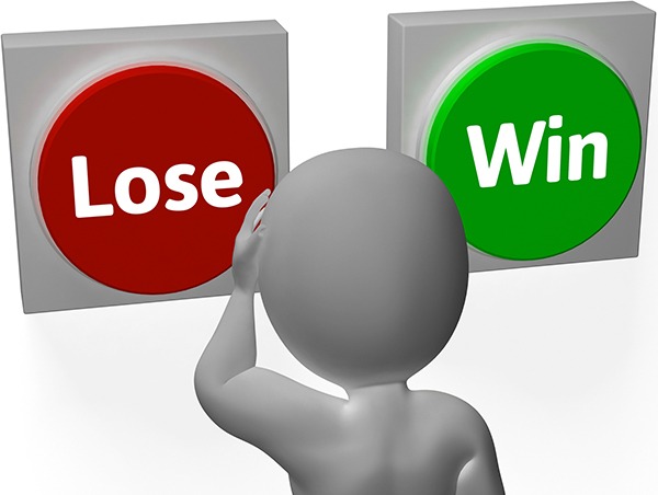 Lose Win Buttons Showing Wager Or Loser - More Than Just Hope – Play To Win! - Miller on the Money