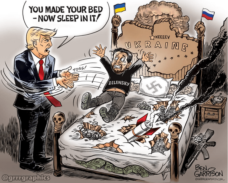 Zelensky Made his bed…now he can sleep in it